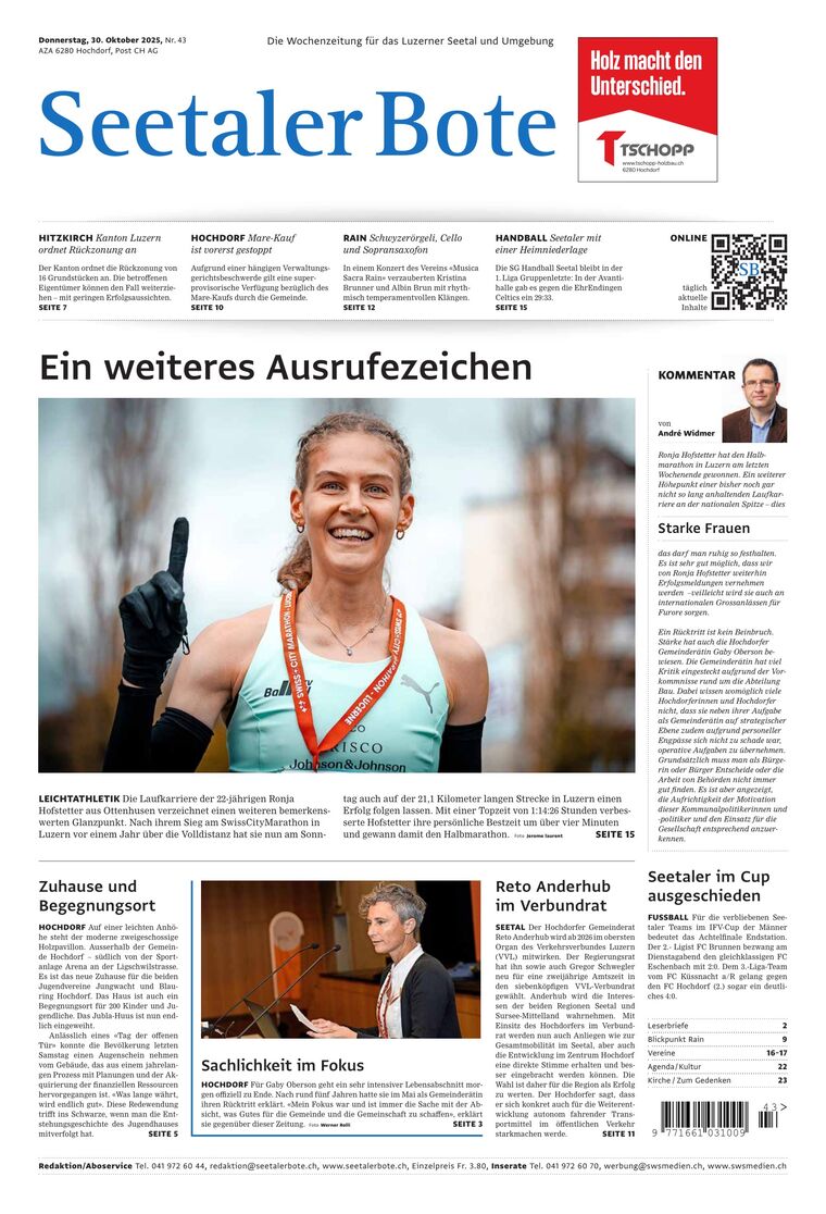 Seetaler Bote 2025-10-30