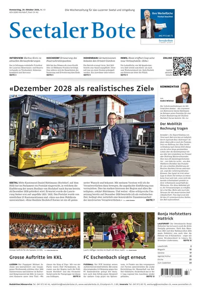 Seetaler Bote 2026-10-29